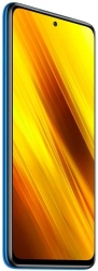 Смартфон Xiaomi Poco X3 128Gb 6Gb синий моноблок 3G 4G 2Sim 6.67 1080x2400 Android 10 64Mpix 802.11 a/b/g/n/ac NFC GPS GSM900/1800 GSM1900 MP3 A-GP