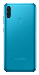 Смартфон Samsung SM-M115F Galaxy M11 32Gb 3Gb бирюзовый моноблок 3G 4G 2Sim 6.4 720x1560 Android 10 13Mpix 802.11 b/g/n NFC GPS GSM900/1800 GSM1900