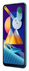 Смартфон Samsung SM-M115F Galaxy M11 32Gb 3Gb бирюзовый моноблок 3G 4G 2Sim 6.4 720x1560 Android 10 13Mpix 802.11 b/g/n NFC GPS GSM900/1800 GSM1900