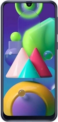 Смартфон Samsung SM-M215F Galaxy M21 64Gb 4Gb синий моноблок 3G 4G 2Sim 6.4 1080x2340 Android 10 48Mpix 802.11 a/b/g/n/ac NFC GPS GSM900/1800 GSM19
