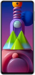 Смартфон Samsung SM-M515F Galaxy M51 128Gb 6Gb белый моноблок 3G 4G 2Sim 6.7 1080x2400 Android 10 64Mpix 802.11 a/b/g/n/ac NFC GPS GSM900/1800 GSM1