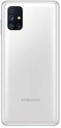 Смартфон Samsung SM-M515F Galaxy M51 128Gb 6Gb белый моноблок 3G 4G 2Sim 6.7 1080x2400 Android 10 64Mpix 802.11 a/b/g/n/ac NFC GPS GSM900/1800 GSM1
