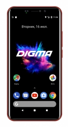 Смартфон Digma Pay 4G Linx 16Gb 2Gb красный моноблок 3G 4G 2Sim 5.45 720x1440 Android 8.1 13Mpix WiFi NFC GPS GSM900/1800 GSM1900 TouchSc MP3 FM mi