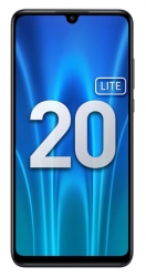 Смартфон Honor 20 Lite 128Gb 4Gb черный моноблок 3G 4G 6.15 1080x2312 Android 8.1 24Mpix WiFi NFC GPS GSM900/1800 GSM1900 MP3