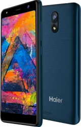 Смартфон Haier A2 8Gb 1Gb синий моноблок 3G 2Sim 5 480x960 Android Go 5Mpix 802.11 b/g/n GPS GSM900/1800 GSM1900 TouchSc MP3 FM A-GPS microSD max32