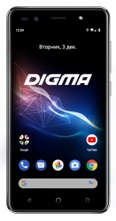 Смартфон Digma S513 4G Vox 16Gb 1Gb черный моноблок 3G 4G 2Sim 5 720x1280 Android 7.0 5Mpix WiFi GPS GSM900/1800 GSM1900 TouchSc MP3 FM microSD max