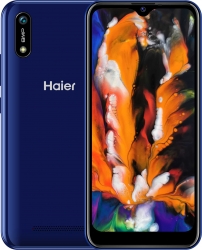 Смартфон Haier I4 16Gb 2Gb синий моноблок 3G 2Sim 6.1 600x1280 Android Go 8Mpix 802.11 b/g/n GPS GSM900/1800 GSM1900 TouchSc MP3 FM A-GPS microSDHC