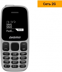 Мобильный телефон Digma A106 Linx 32Mb серый моноблок 1Sim 1.44