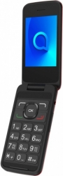 Мобильный телефон Alcatel 3025X красный раскладной 1Sim 2.8 240x320 2Mpix GSM900/1800 GSM1900 MP3 FM microSD max32Gb