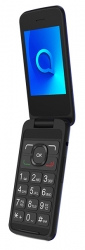 Мобильный телефон Alcatel 3025X синий раскладной 1Sim 2.8 240x320 2Mpix GSM900/1800 GSM1900 MP3 FM microSD max32Gb