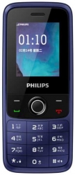 Мобильный телефон Philips E117 Xenium 32Mb синий моноблок 2Sim 1.77 128x160 GSM900/1800 FM microSD