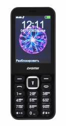 Мобильный телефон Digma C281 Linx 32Mb черный моноблок 2Sim 2.8 240x320 0.08Mpix GSM900/1800 MP3 microSD