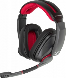 Наушники с микрофоном Sennheiser GSP 350 черный/красный накладные оголовье (507081)
