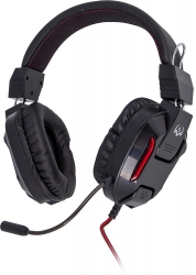 Наушники с микрофоном Sven AP-G555MV черный/красный 2.2м мониторные оголовье