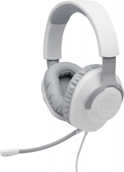 Наушники с микрофоном JBL Quantum 100 белый 1.2м мониторные оголовье (JBLQUANTUM100WHT)