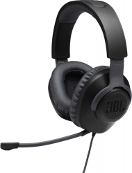 Наушники с микрофоном JBL Quantum 100 черный 1.2м мониторные оголовье (JBLQUANTUM100BLK)