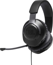Наушники с микрофоном JBL Quantum 100 черный 1.2м мониторные оголовье (JBLQUANTUM100BLK)
