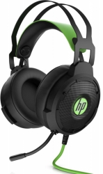 Наушники с микрофоном HP Pavilion Gaming 600 черный/зеленый 1.9м мониторные оголовье (4BX33AA)