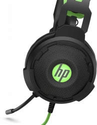 Наушники с микрофоном HP Pavilion Gaming 600 черный/зеленый 1.9м мониторные оголовье (4BX33AA)