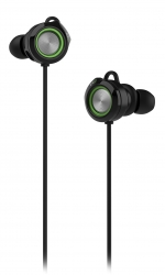 Наушники с микрофоном Edifier GM3 SE черный/зеленый 1.3м вкладыши в ушной раковине