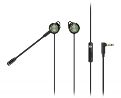 Наушники с микрофоном Edifier GM3 SE черный/зеленый 1.3м вкладыши в ушной раковине