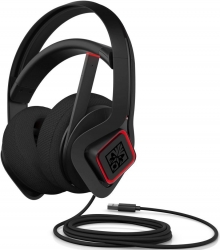 Наушники с микрофоном HP OMEN Mindframe2 черный/красный 1.8м накладные USB оголовье (6MF35AA)