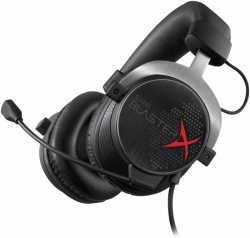 Наушники с микрофоном Creative Sound BlasterX H5 черный/серебристый 1.2м мониторные оголовье (70GH031000003)