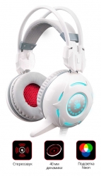 Наушники с микрофоном A4 Bloody G300 белый