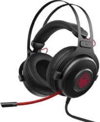 Наушники с микрофоном HP OMEN 800 черный/красный накладные оголовье (1KF76AA)