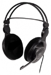 Наушники с микрофоном A4Tech HS-100 черный/серый