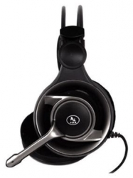 Наушники с микрофоном A4Tech HS-100 черный/серый