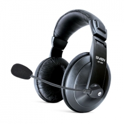 Наушники с микрофоном Sven AP-860MV черный 2м мониторные оголовье
