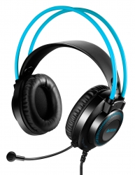 Наушники с микрофоном A4Tech Fstyler FH200U серый/синий мониторные