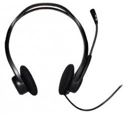 Наушники с микрофоном Logitech 960 черный (981-000100)