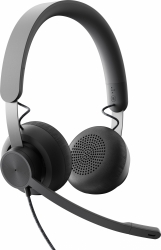 Наушники с микрофоном Logitech Zone Wired Teams черный матовый (981-000870)