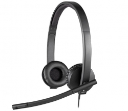 Наушники с микрофоном Logitech H570e черный (981-000575)
