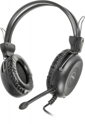 Наушники с микрофоном A4Tech HS-30 черный