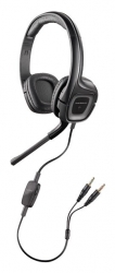 Наушники с микрофоном Plantronics A355 черный/серый 2м мониторные оголовье (79730-05)