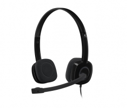 Наушники с микрофоном Logitech H151 черный (981-000589)
