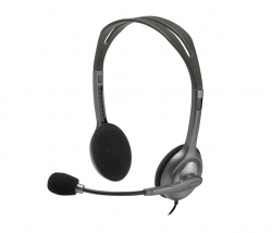 Наушники с микрофоном Logitech H111 серый (981-000593)