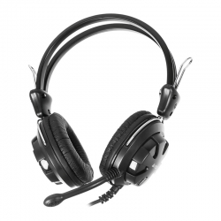 Наушники с микрофоном A4Tech HS-28 черный