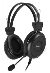 Наушники с микрофоном A4Tech HU-30 черный