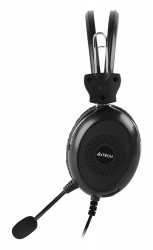 Наушники с микрофоном A4Tech HU-30 черный