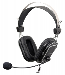 Наушники с микрофоном A4Tech HU-50 черный