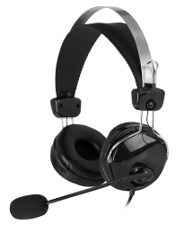 Наушники с микрофоном A4Tech HU-7P черный