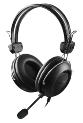 Наушники с микрофоном A4Tech HU-35 черный