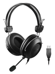 Наушники с микрофоном A4Tech HU-35 черный