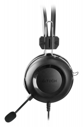 Наушники с микрофоном A4Tech HU-35 черный