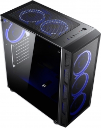 Корпус Formula V-LINE 2503 черный без БП ATX 3x120mm 2xUSB2.0 1xUSB3.0 audio bott PSU