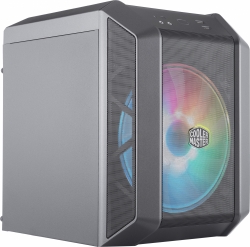 Корпус Cooler Master MasterCase H100 Iron Grey ARGB темно-серый без БП miniITX 1x120mm 1x140mm 2xUSB3.0 audio bott PSU